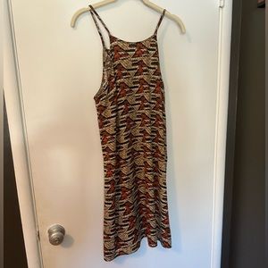 Geometric print shift dress